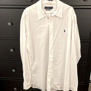 RALPH LAUREN Feather weight twill white XXL